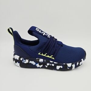 Adidas LITE RACER ADAPT 7.0 K Navy Blue Camo Sneakers Kid's JS4347  #A21